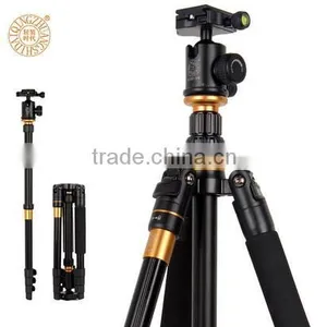 Q570 1410mm 2 Section Center Pipe Easy Operated Filp Leg Lock DSLR Digital Camera Tripod Monopod Professional Aluminum Tripod thumbnail-1
