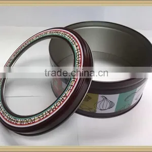 Centre PVC and PET Window Round Tin thumbnail-1