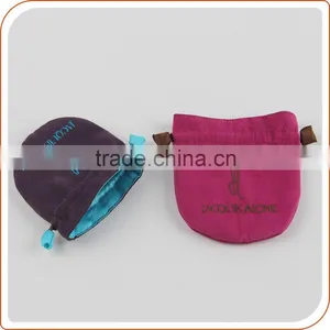 Double Drawstring Pouch With Custom Printed Logo Small Jewellery Bag thumbnail-5