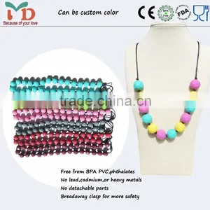 Baby Girl Jewelry/Food Grade Silicone Teething Jewlery Manufacturer thumbnail-2
