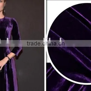 Silk Velvet Woven Fabric Solid thumbnail-1