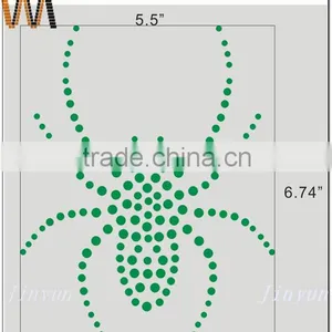 Wholesales and Customized Spider Hot Fix Stone Motifs Design Sticker thumbnail-1