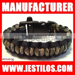 Top Quality Paracord Bracelet With Whistle Buckle thumbnail-1