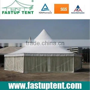 White Pvc Wall or Glass Wall Hexagon Pagoda Tent With Diameter From 6m to 12m thumbnail-4