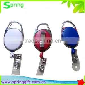 Oval Retractable Badge Holder With Metal Back Clip thumbnail-1