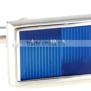 Blue Fiber Optic Cufflinks Rectangle Cufflinks thumbnail-2