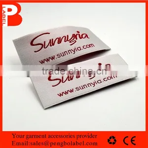 Custom Natural Cotton Woven Label for Women and Men Clothing thumbnail-1