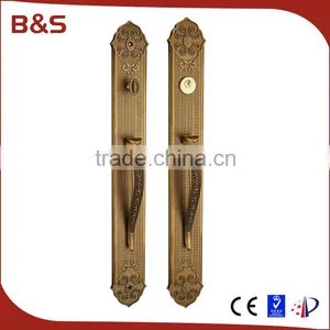 Wholesale Zinc Alloy Handle Door Locks in Big Plate as 580mm Long for Villa and Exterior Doors Quality Choice thumbnail-1