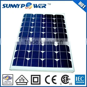 High Quality Blue Monocrystalline Solar Panel 40W thumbnail-1