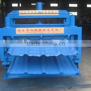 Trade Assurance Automatic Color Coated Metal Glazed Tile and Steel Corrugated Sheet Double Layer Roll Forming Machine thumbnail-5