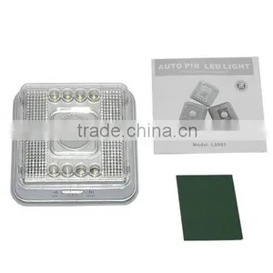 PIR Auto Sensor Motion Detector LED Night Light Wireless Infrared 8 LEDs Lamp Nightlight thumbnail-2