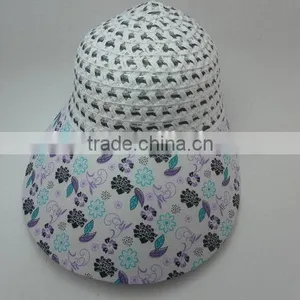 China Gold Supplier Hot Sale uv Fluorescent Sun Visor Hat thumbnail-2
