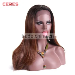 Overnight Delivery Lace Front Wigs Different Colors High Temperature Fiber Silk Straight Lace Front Wig in Stock Supplier's Choice thumbnail-5