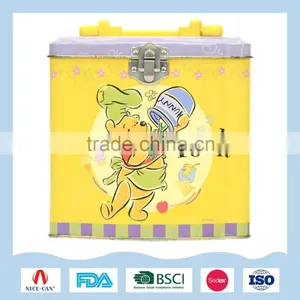 Coin Bank Box With Lock and Key for Saving Money thumbnail-1