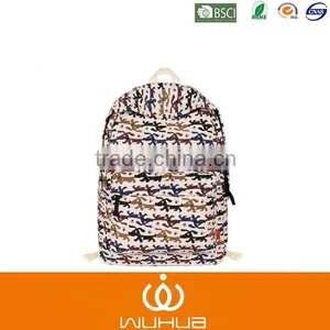 High Quality School Backpack With Dog Print thumbnail-1