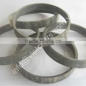 Buffalo Horn Bangle, Grey Color (unpolished) thumbnail-1