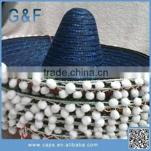 New Design Custom Sombrero Straw Hat For Sale thumbnail-1