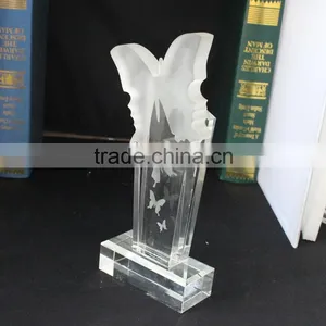 Wholesale Butterfly Shape Crystal Unique New Design Award Desktop Decoration thumbnail-3