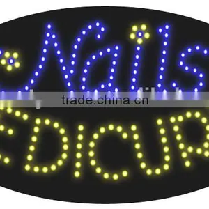 Nail and Pedicure LED Sign Nail SPA Adviterising Sign for the Beauty Salon Nail Shops OEM is Welcome Quality Choice thumbnail-1
