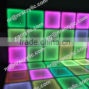 Shanghai Event Best Selling Portable LED Illuminated Color Changing Acrylic Led Dance Floor Wall thumbnail-1