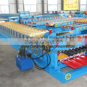 FX Double Layer Corrugated Sheet and Trapezoid Sheet Roll Forming Machine thumbnail-4
