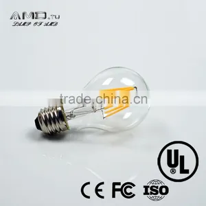 LED A19 6W 600-700LM CE RoHS UL List Glass Led Filament Bulb thumbnail-1