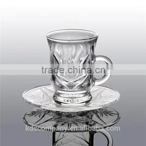 Factory Price Personlized Crystal Cup and Saucer thumbnail-1