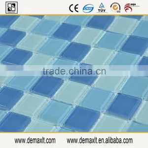 Demax Blue Glass Mosaic Tile for Project Colored River Mother thumbnail-2