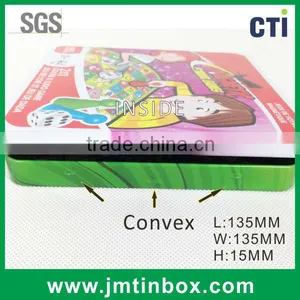 Square Magnetic Game of Chess Hinge Tin Box thumbnail-6