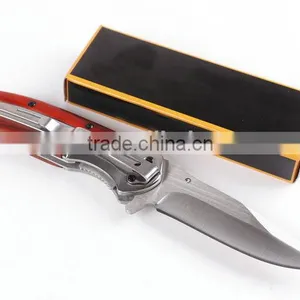 OEM Pocket Knife Rosewood With 440C Blade thumbnail-2