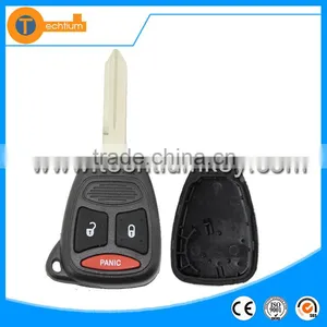 Panic Button Included 2 + 1 Button Remote Key Blank Case Shell Without Battery Clamp for Dodge thumbnail-1