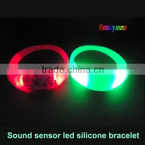 Factory Supply Directly Music Sound Actived Light up Bracelet,voice Actived Led Bracelet thumbnail-1