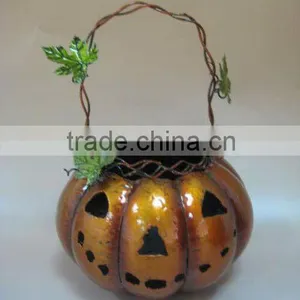 Hanging Metal Pumpkin Lamp for Halloween Decoration thumbnail-1