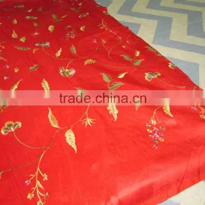 NEW RED SILK FABRIC TEXTILE thumbnail-1