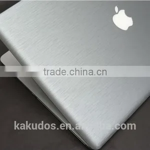 Factory Wholesale Brushed Aluminum Texture Vinyl Skin for Macbook thumbnail-2