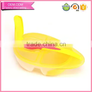 BPA Free Plastic Bowl With Baby Feeding Spoon Manufacturer China thumbnail-3