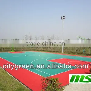 Interlocking Modular Basketball Court Floor, Outdoor Playground PP Mat Flooring thumbnail-3