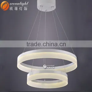 Acrylic Circle Lights Pendant Circle Chandelier Modern LED Lights OXD9019-D40+60+80W thumbnail-4