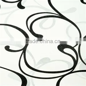 Fancy Wall Paper 3d Black and White Vinyl Wallpaper for Hotel Walls thumbnail-2