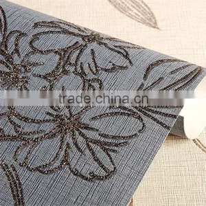 Floral Sky Blue Color Home Decor Wallpaper thumbnail-1