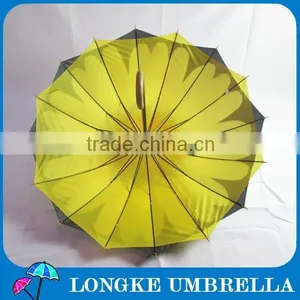 24"*16K Double Layer Chrysanthemum Design Straight Umbrella Woman Umbrella thumbnail-4