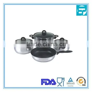 7pcs Stainless Steel Non-stick Cookware Sets thumbnail-1