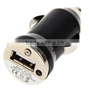 5V Auto Mini Bullet-shape Design Single USB Port Car Charger Adapter thumbnail-1