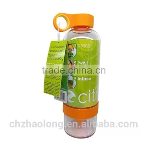 New Design Eco-friendly Bpa Free Fruit Infuser Water Bottle thumbnail-3