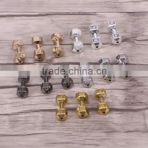 Material Alloy Fitness Gym Sport Motivation LIVE FIT Dumbbell Bead Charm Dumbbells Gym thumbnail-2