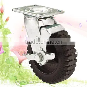Heavy Duty Rubber Wheel 125mm Swivel Hardware Caster thumbnail-2