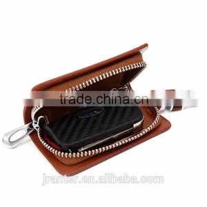 Hot Sale Cow Leather Car Key Case for Various Kinds of Car Keys thumbnail-3