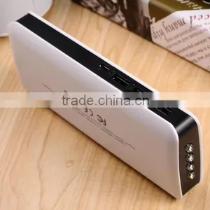 Three USB Socket Port 2015 New Arrival CE Fashion Portable 15000mah Mobile Power Bank With Led Light thumbnail-2