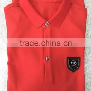 100% Cotton Men's T-shirt 180gsm Embroidered Logo thumbnail-2
