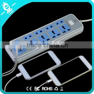 Usb Power Outlet European Cable 2 3 Pin Electric Plug Socket With Switch thumbnail-4